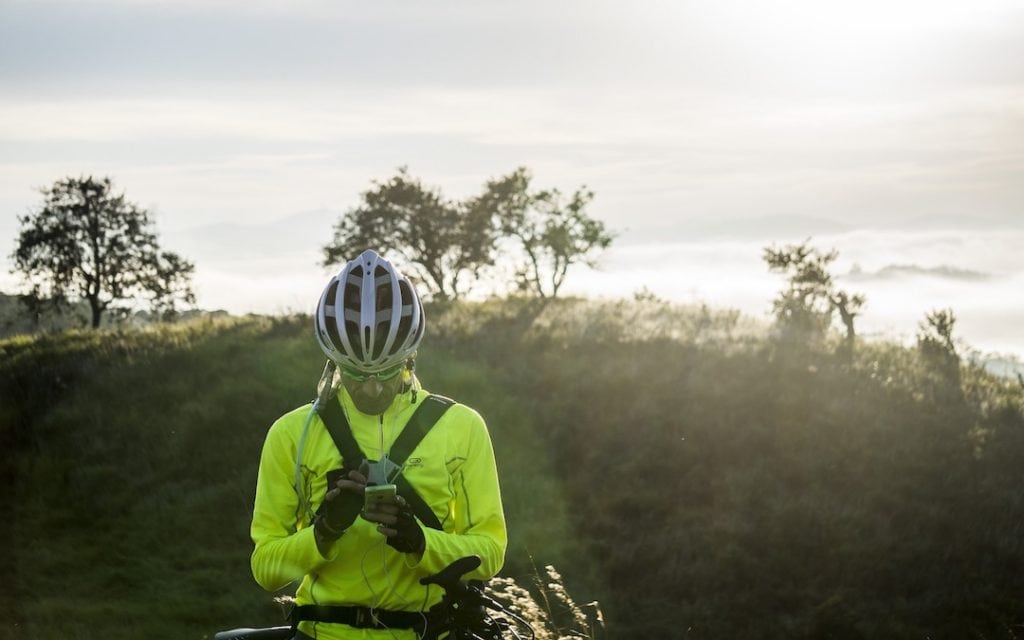 Fahrradhelm mit Licht